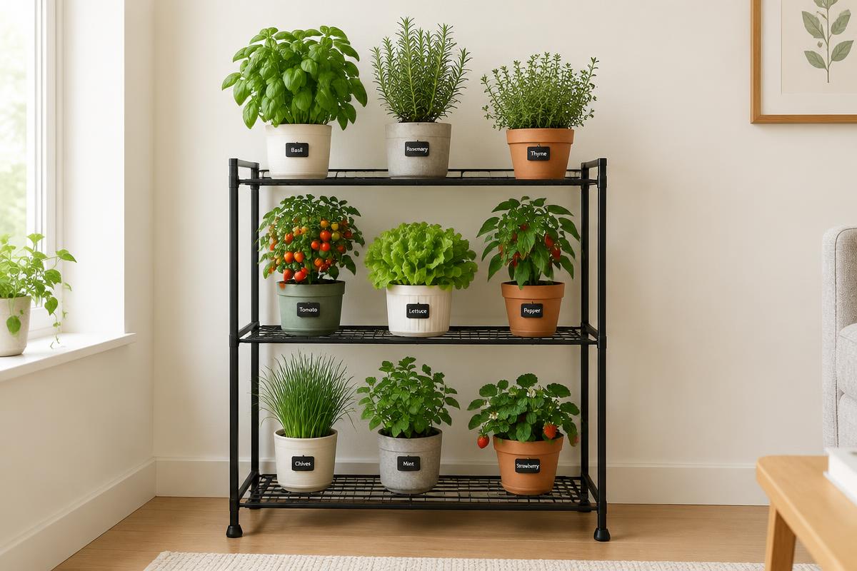 Metal plant shelf / rack